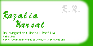 rozalia marsal business card